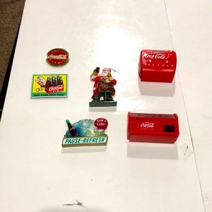 Set of six Coca-Cola magnets